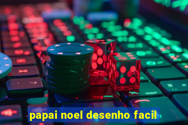 papai noel desenho facil